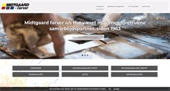 Desktop Screenshot of midtgaardfarver.dk
